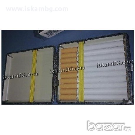 Табакера за цигари - кожа, снимка 2 - Табакери - 13482436