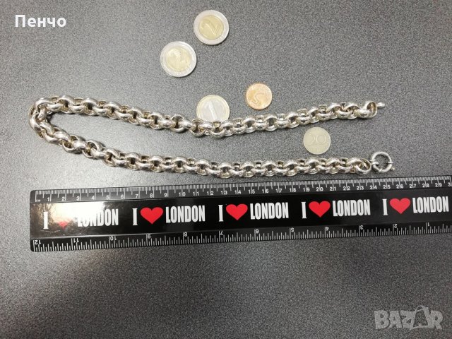 Чисто нов почистен излъскан запазен сребърен ланец с печат 925 масивен синджир 113 грама сребро, снимка 6 - Колиета, медальони, синджири - 21994081