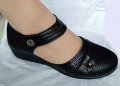 Черни дамски отворени обувки Езел със стелка comfort, снимка 5