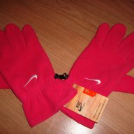 NIKE - нови цикламени поларени ръкавици, снимка 1 - Шапки - 13218650