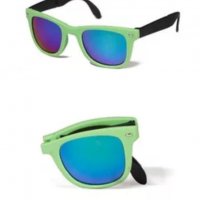 Зелени Слънчеви очила сгъваеми унисекс , снимка 4 - Слънчеви и диоптрични очила - 25478004