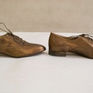 Естествена кожа, дамски кафяви бронзови обувки марка Eye, снимка 4 - Дамски ежедневни обувки - 17554820