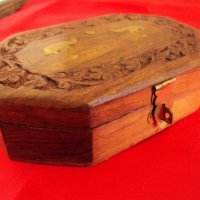 Красива Стара Индийска Кутия за Бижута, снимка 4 - Антикварни и старинни предмети - 20736994