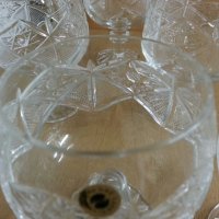 кристални чаши , снимка 5 - Антикварни и старинни предмети - 25647954