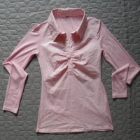 Дамски сет в розово пола и блуза, снимка 3 - Блузи с дълъг ръкав и пуловери - 26115686