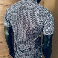 Armani мъжка риза с къс ръкав КОД 9, снимка 4 - Ризи - 25463422