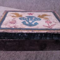 Старинна дървена кутия, снимка 2 - Антикварни и старинни предмети - 17833077