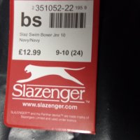 детски бански Slazenger нови внос от Англия размер 9-10г/ 13 г талия до 90 см, снимка 2 - Детско бельо и бански  - 25186378