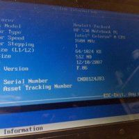 лаптоп HP 530 на части, снимка 3 - Части за лаптопи - 21806658