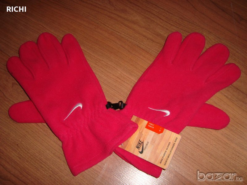 NIKE - нови цикламени поларени ръкавици, снимка 1