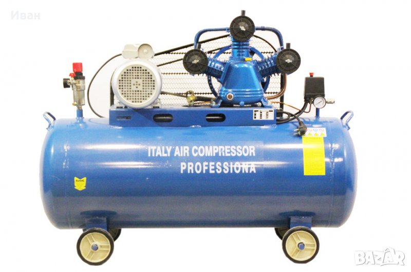 Компресор за въздух 100 литра (Лимитирана серия ) - усилен дебит 480л/мин., снимка 1