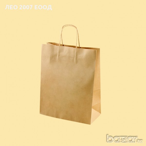 Хартиена чанта N 200 подходяща за брандиране, снимка 1