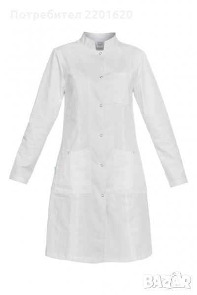 МЕДИЦИНСКА МАНТА С ДЪЛЪГ РЪКАВ, MILA, снимка 1