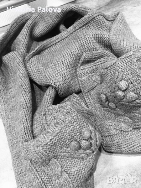 Необикновен шал с джобове, снимка 1