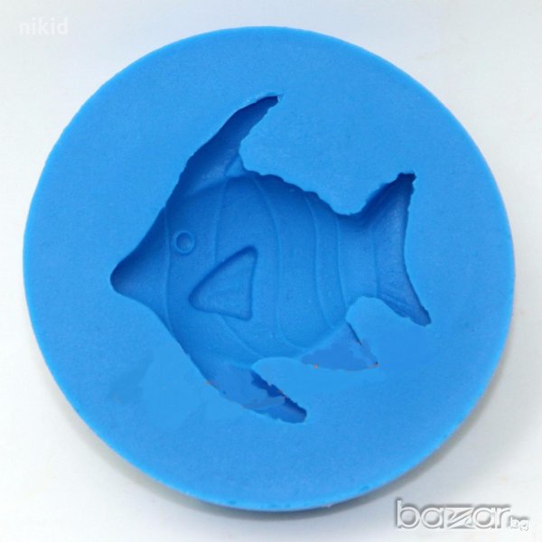 риба Скалария силиконов молд форма декорация и украса фондан шоколад тесто, снимка 1