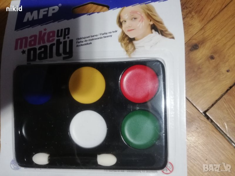 6 цвята водни бои нетоксични сенки за рисуване на лице Парти Аниматор рожден ден, снимка 1