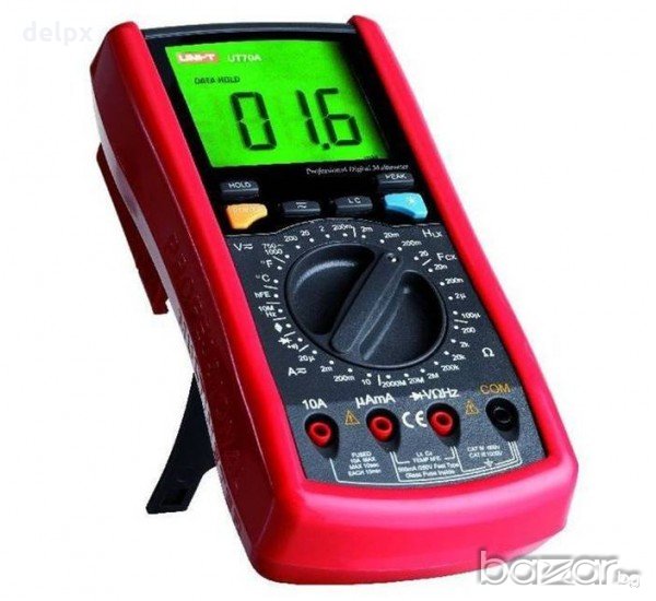 Мултицет с термосонда и зумер UT-70A VAC/VDC | AAC/ADC | OHM | F | °C | Hz, снимка 1