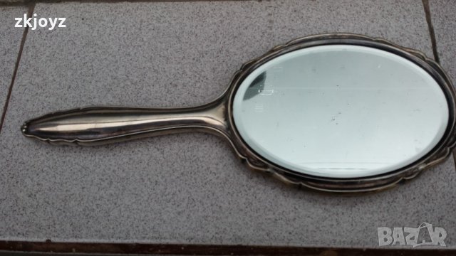 Старинно сребърно кристално огледало, снимка 1 - Антикварни и старинни предмети - 22036143