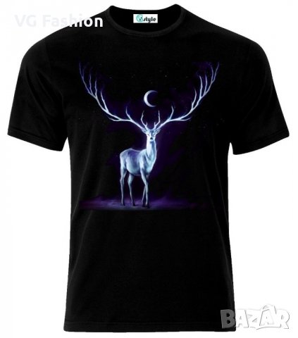 Мъжка тениска Beautiful Deer Stag Painting Art T-Shirt, снимка 1