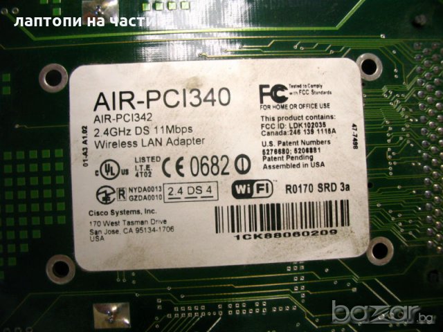 Безжична LAN  карта Cisco Aironet 340 Series Wireless LAN Adapter , снимка 5 - Мрежови адаптери - 20276581