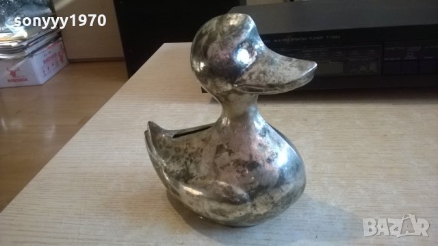 АНТИК-пате-метал/сребро-антика-касичка-внос швеицария 14х12х8см-, снимка 7 - Колекции - 24312041