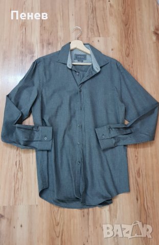 Zara man мъжка официална сива риза