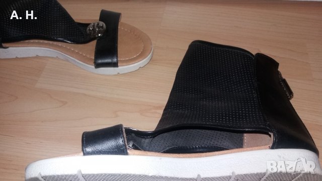  черни сандали с цип, снимка 6 - Сандали - 21969696