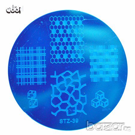 кръгла плочка / щампа шаблон за печат на нокти STZ-39