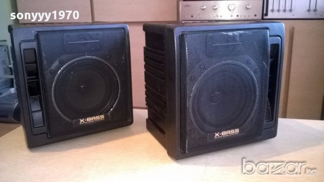 Ретро колекция от sharp 2бр колони-24х24х20см-внос швеицария