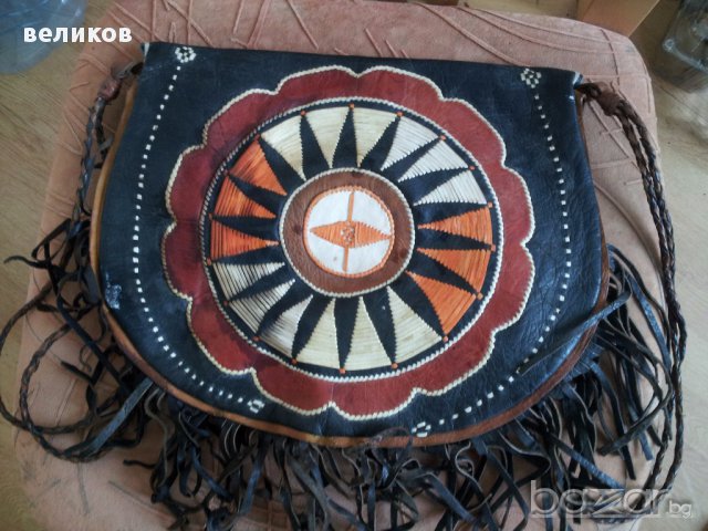 хипарска чанта естествена кожа, снимка 1