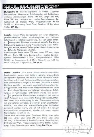 Vintage редки колони Isophon Colonna и Isophon Stereonetta, снимка 8 - Тонколони - 22275886