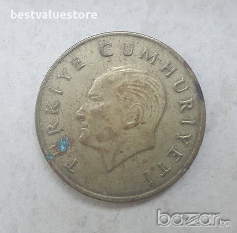 Монета 500 Турски Лири 1989г. / 1989 500 Turkish Lira Coin KM# 989 Schön# 515, снимка 2 - Нумизматика и бонистика - 15298427