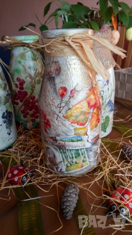 Декоративни вази, снимка 7 - Изкуствени цветя - 25227074
