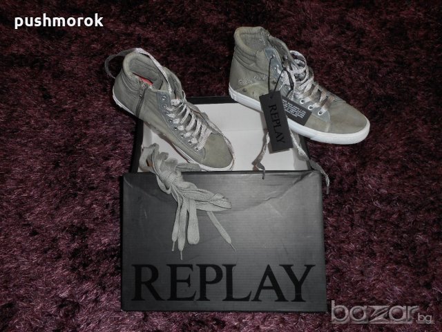 REPLAY Alame gray, снимка 5 - Кецове - 20718556