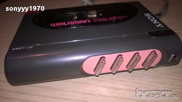 SONY WM-50 PLAYER-WALKMAN-Ретро колекция-внос швеицария, снимка 7 - MP3 и MP4 плеъри - 17938141