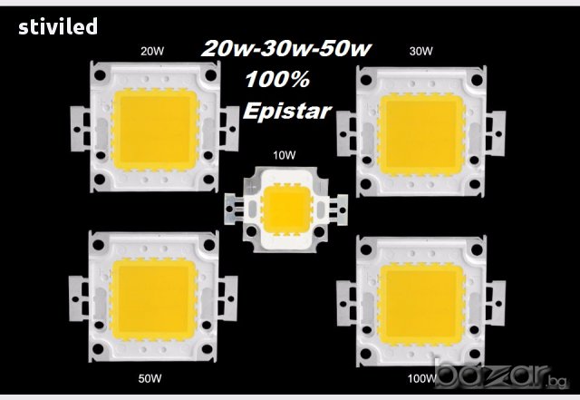 LED 20W студено бяло 100 % EPISTAR , снимка 10 - Прожектори - 15294554
