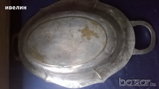 посребрена бронзова фруктиера арт деко, снимка 4 - Антикварни и старинни предмети - 20249943