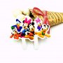 6 Дисни герои Мики Мини Маус 25 бр картонени табелки топер за мъфини сладки декорация украса парти