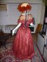 Бална рокля във викториански стил вишнев цвят, снимка 5