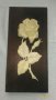 Дървено пано Бяла роза, снимка 1 - Пана - 18312986