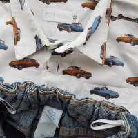 Бебешки дънки и риза 0-3 месеца, снимка 5 - Комплекти за бебе - 25414035