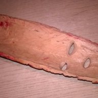 Африканска дървена маска-28х8см-внос швеицария, снимка 11 - Антикварни и старинни предмети - 17393806