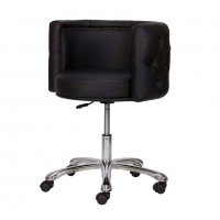 Козметичен стол - Табуретка за маникюр/педикюр Deco - черна,бяла,сребриста,синя, снимка 1 - Друго оборудване - 24512957