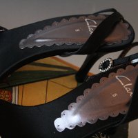 Официални Сандали черни,  Нови, Clarks , снимка 3 - Дамски елегантни обувки - 24888060