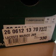 нови платняни обувки Lacoste, 33ти номер, снимка 8 - Детски маратонки - 12468957