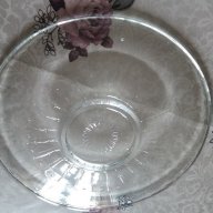 Голяма плитка чиния от закалено стъкло, снимка 3 - Чинии - 17470282