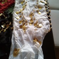 Ориенталски комплект за кючек / индийски дрехи пендари джънгърдак бели денс, снимка 11 - Костюми - 13548729