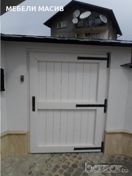 Дървени портали,ковани врати,дворни,интериорни и...., снимка 1