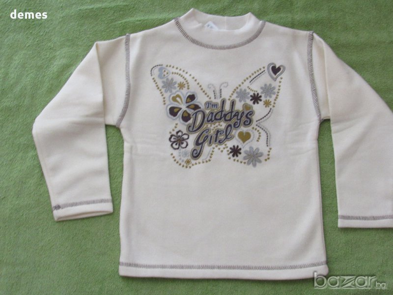 Детски блузон с пеперуда, нов, размер, 110 , снимка 1