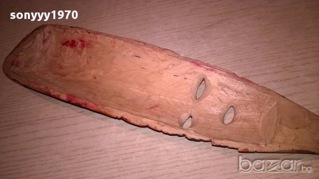 Африканска дървена маска-28х8см-внос швеицария, снимка 11 - Антикварни и старинни предмети - 17393806